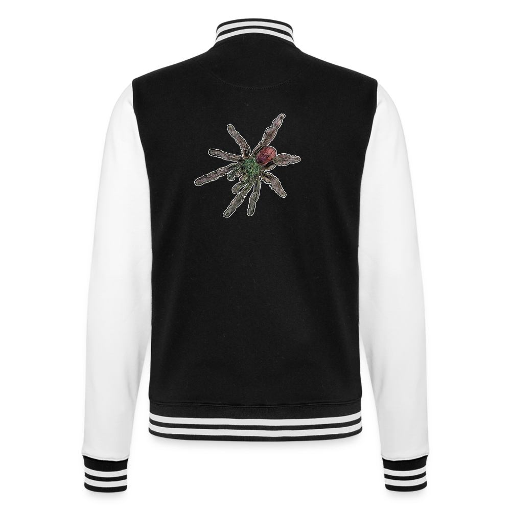 Unisex College-Sweatjacke Caribena versicolor - Schwarz/Weiß