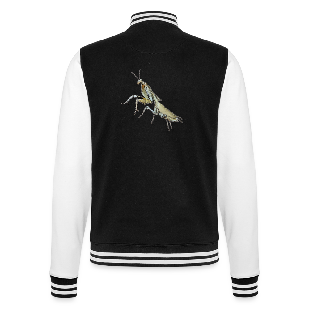 Unisex College-Sweatjacke Deroplatys truncata female - Schwarz/Weiß