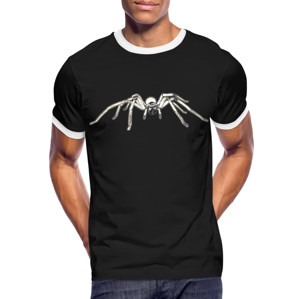 Männer Kontrast-T-Shirt Cerbalus negebensis - Schwarz/Weiß