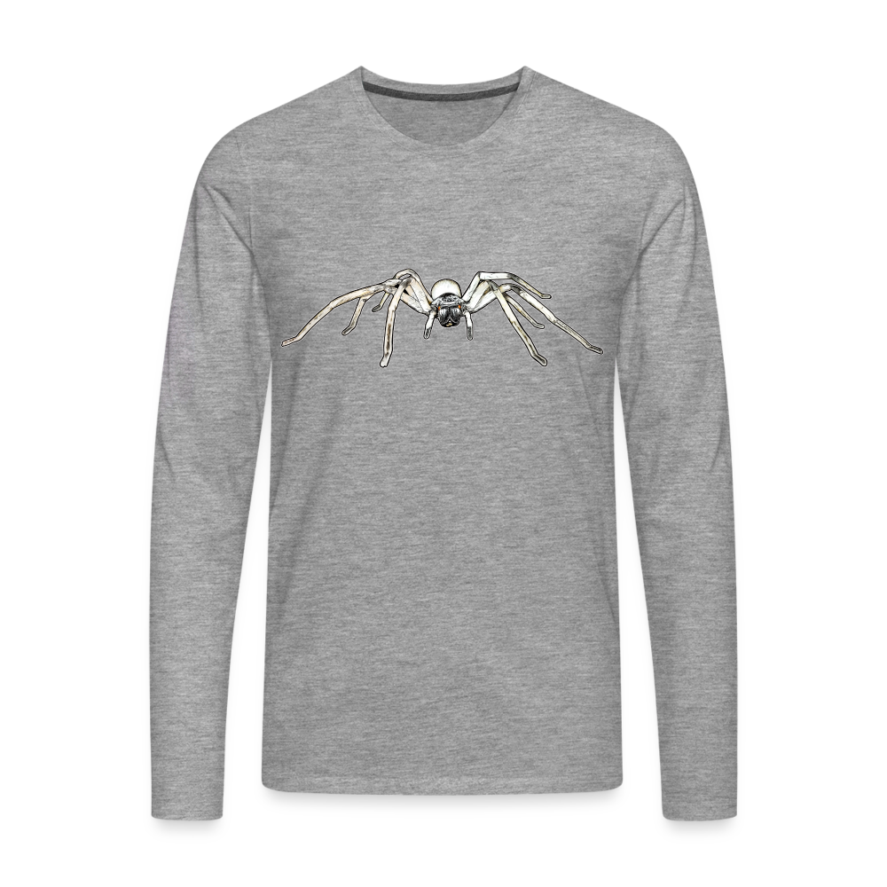 Männer Longsleeve Cerbalus negebensis - Grau meliert