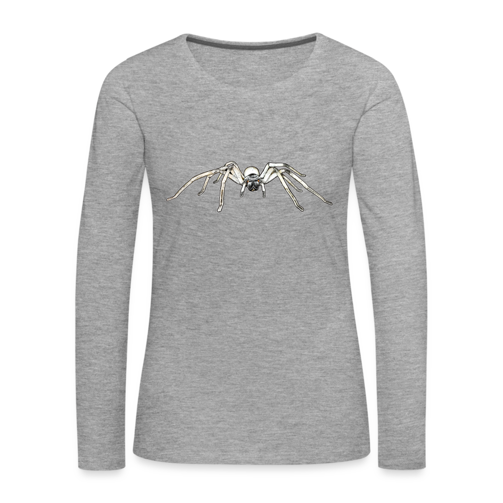 Frauen Longsleeve Cerbalus negebensis - Grau meliert