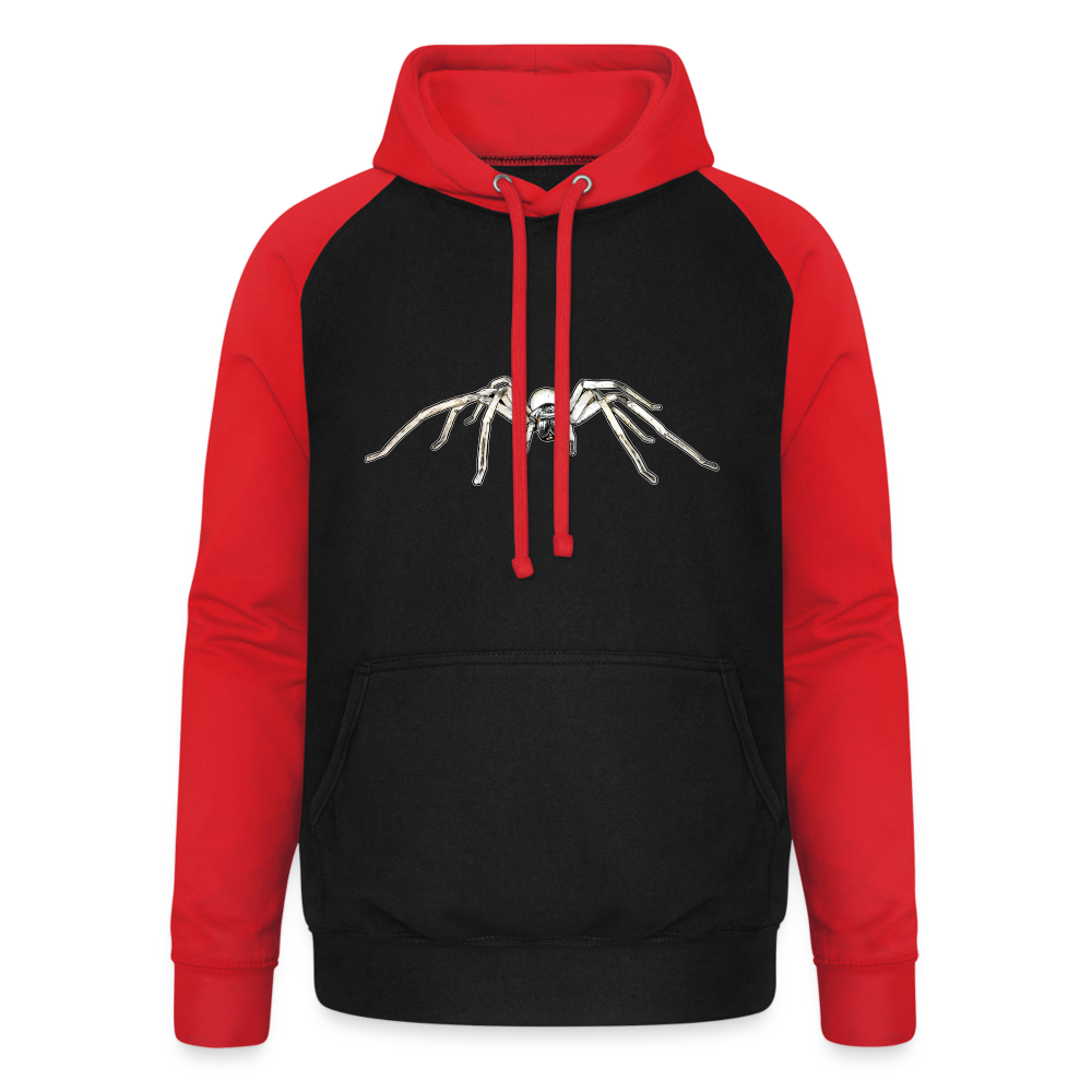 Unisex Baseball Hoodie Cerbalus negebensis - Schwarz/Rot