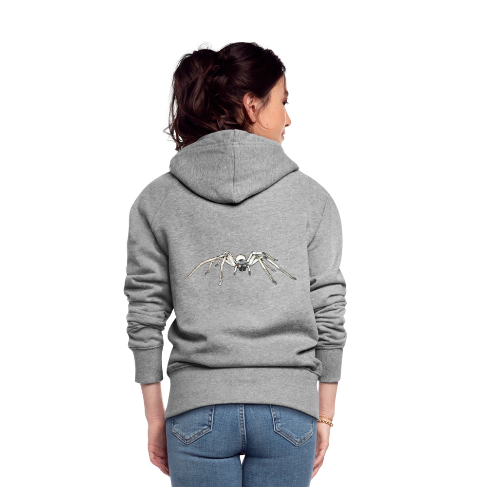 Frauen Zip-Hoodie Cerbalus negebensis - Grau meliert