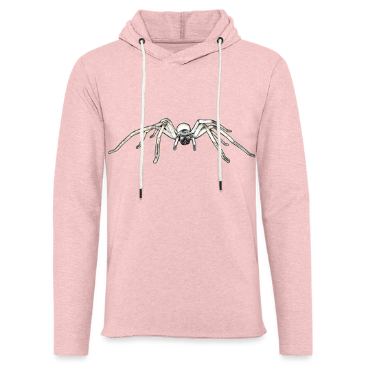 Unisex Kapuzensweatshirt Cerbalus negebensis - Rosa-Creme meliert