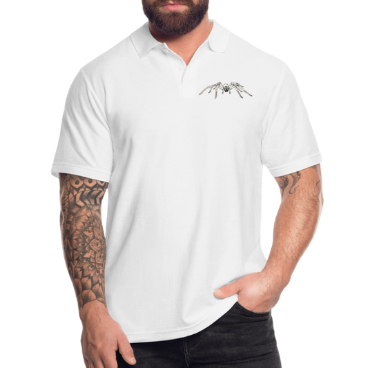 Männer Poloshirt Cerbalus negebensis - weiß