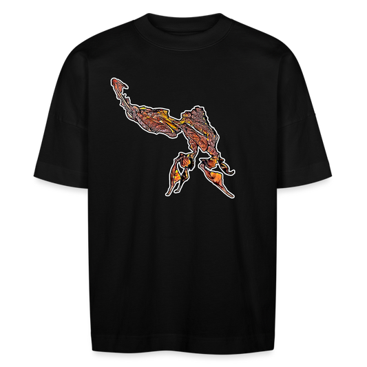 Unisex Stanley & Stella Oversize Bio-T-Shirt Phyllocrania paradoxa male - Schwarz