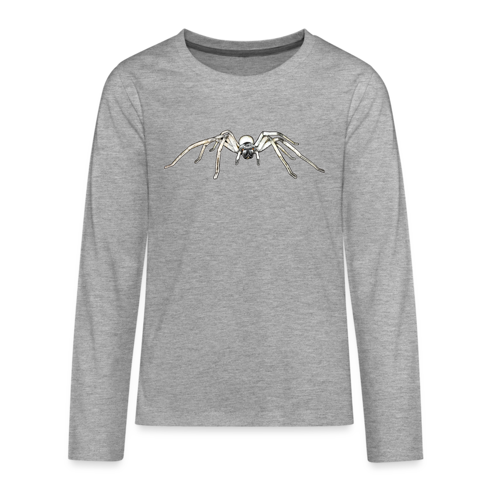 Teenager Longsleeve Cerbalus negebensis - Grau meliert