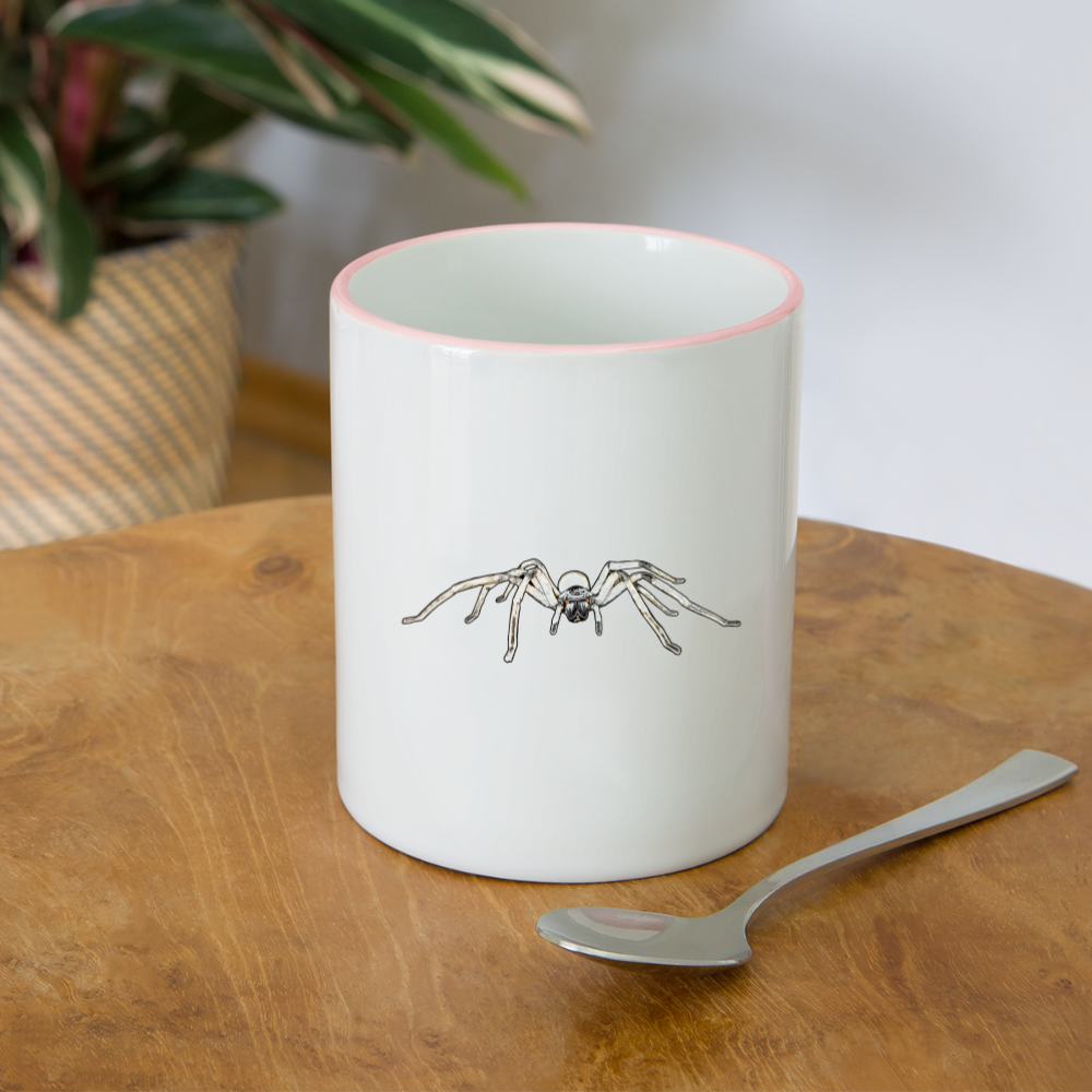 Tasse farbig Cerbalus negebensis - Weiß/Pink