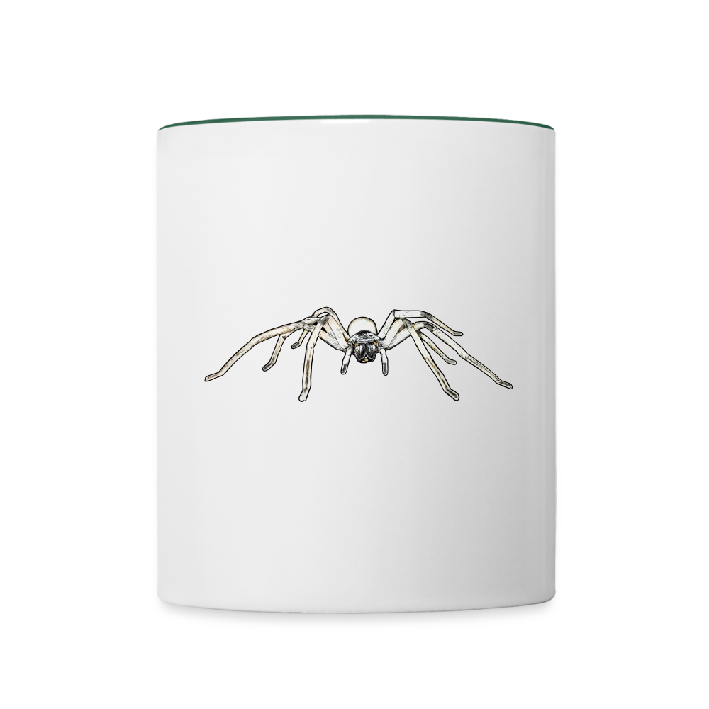 Tasse farbig Cerbalus negebensis - Weiß/Dunkelgrün