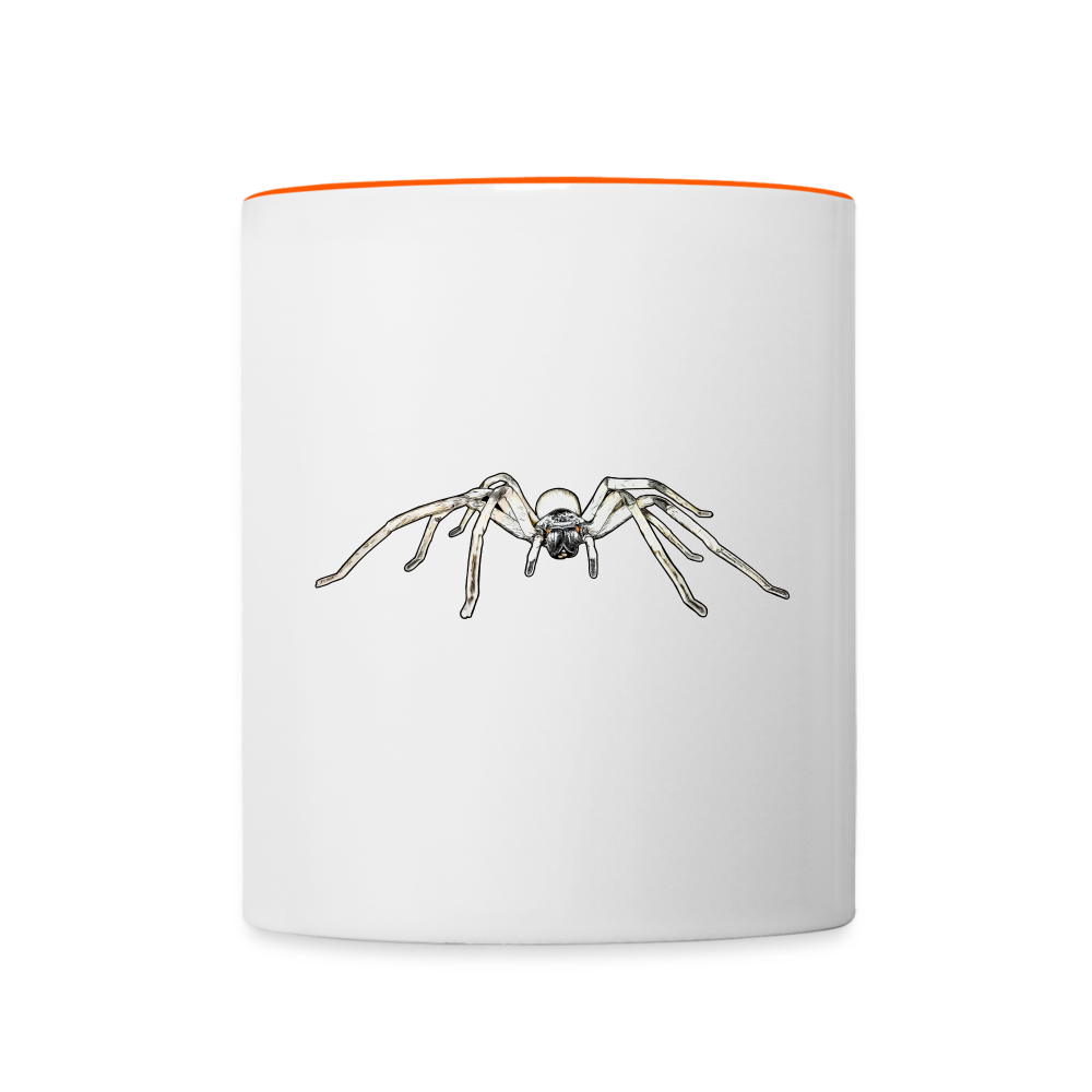 Tasse farbig Cerbalus negebensis - Weiß/Orange