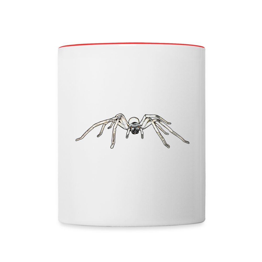 Tasse farbig Cerbalus negebensis - Weiß/Rot