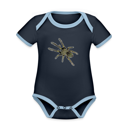Baby Bio Kontrastbody kurz Ephebopus murinus - Navy/Himmelblau
