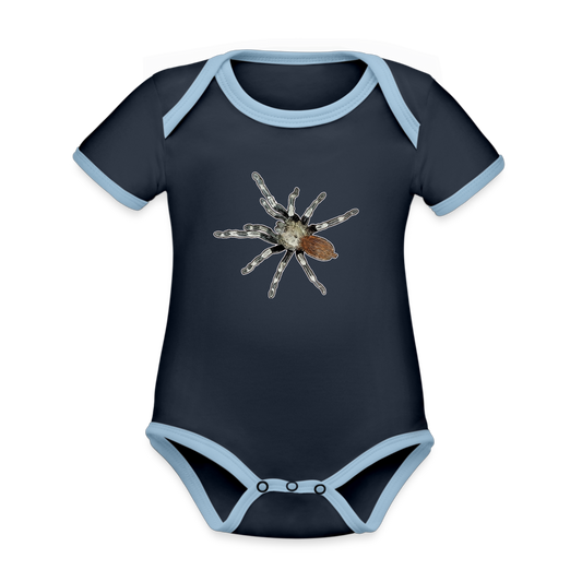 Baby Bio Kontrastbody kurz Nhandu chromatus - Navy/Himmelblau