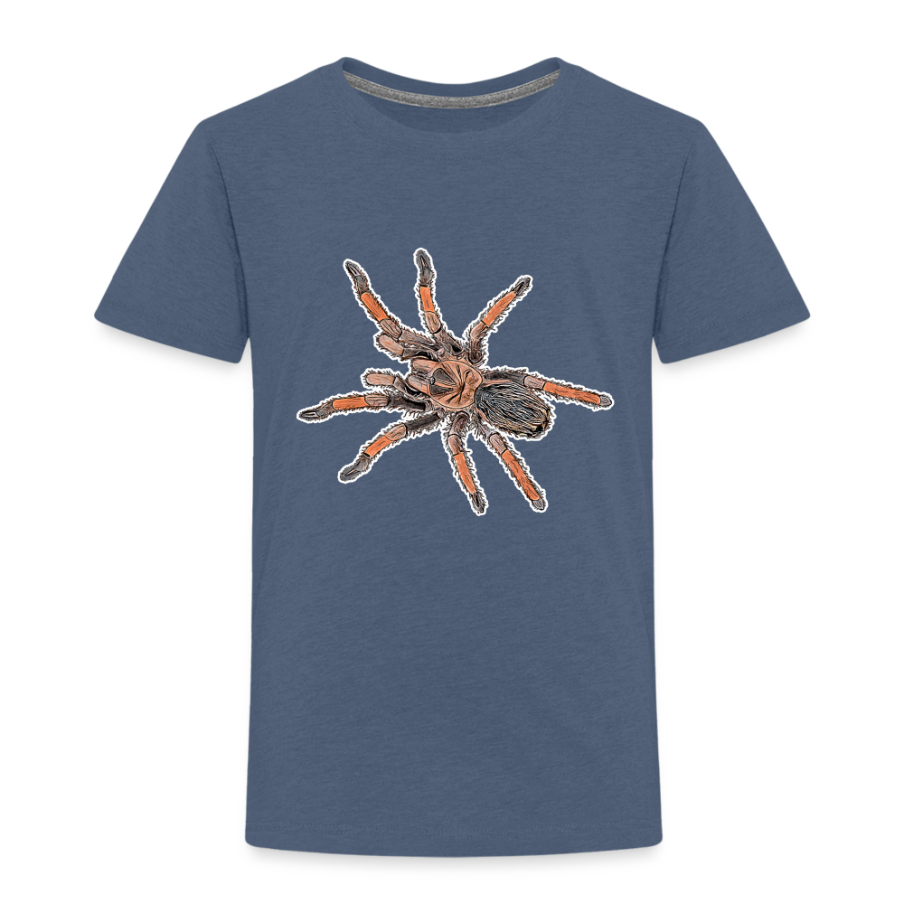 Kinder Basic T-Shirt Brachypelma emilia - Blau meliert