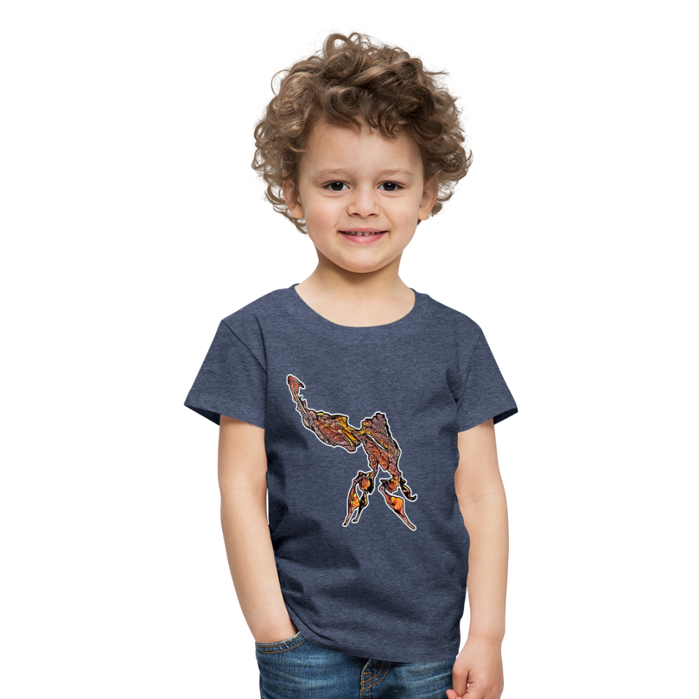 Kinder Basic T-Shirt Phyllocrania paradoxa male - Blau meliert