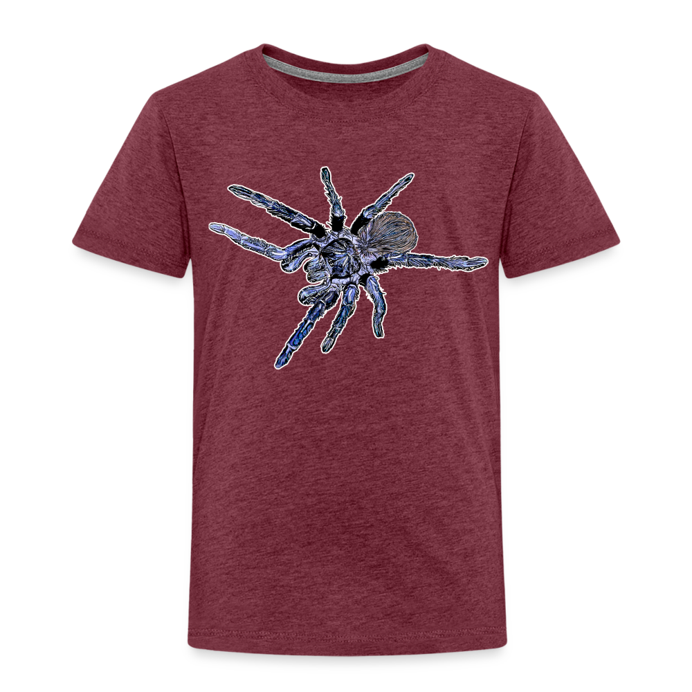 Kinder Basic T-Shirt Pterinopelma sazimai - Bordeauxrot meliert