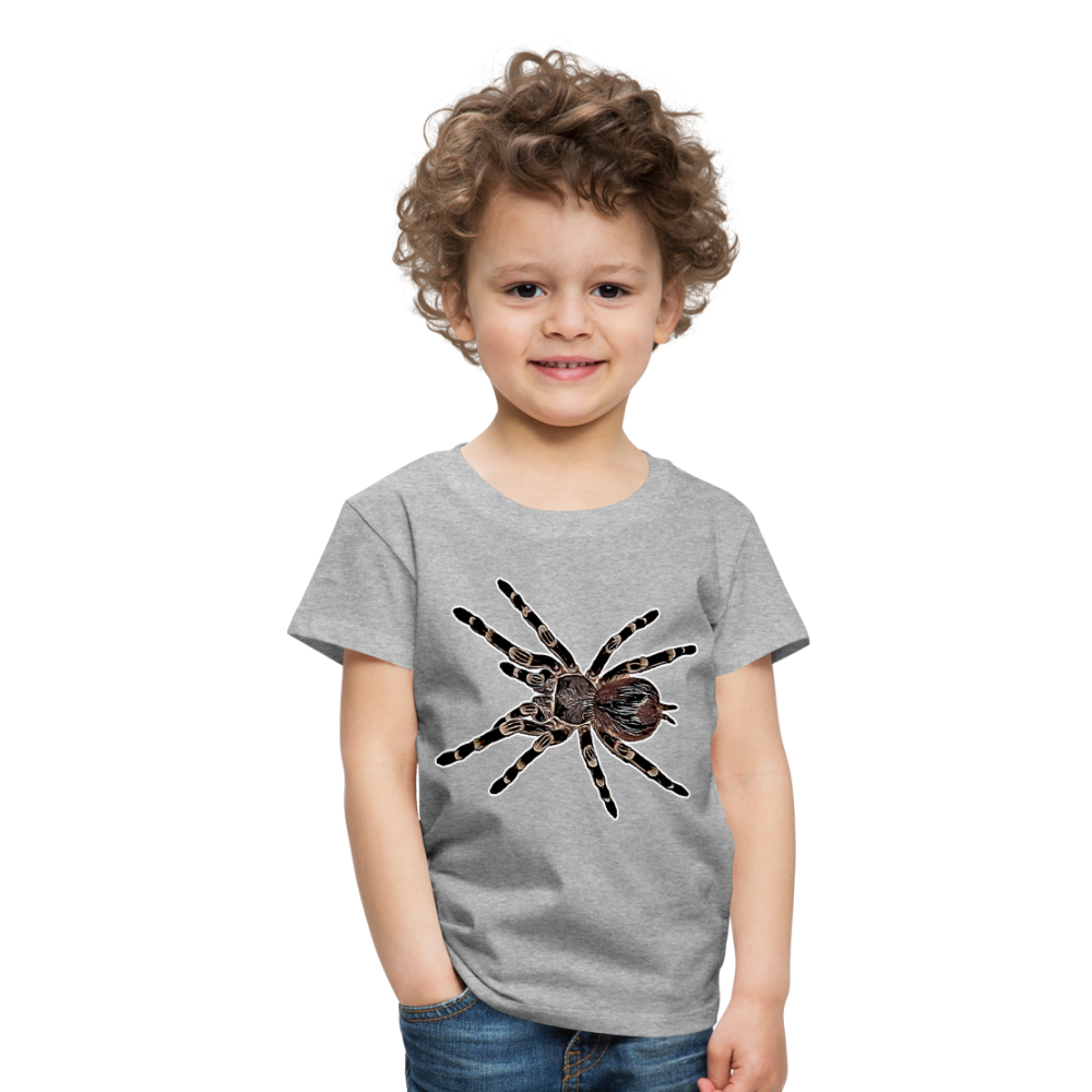 Kinder Basic T-Shirt Acanthoscurria geniculata - Grau meliert