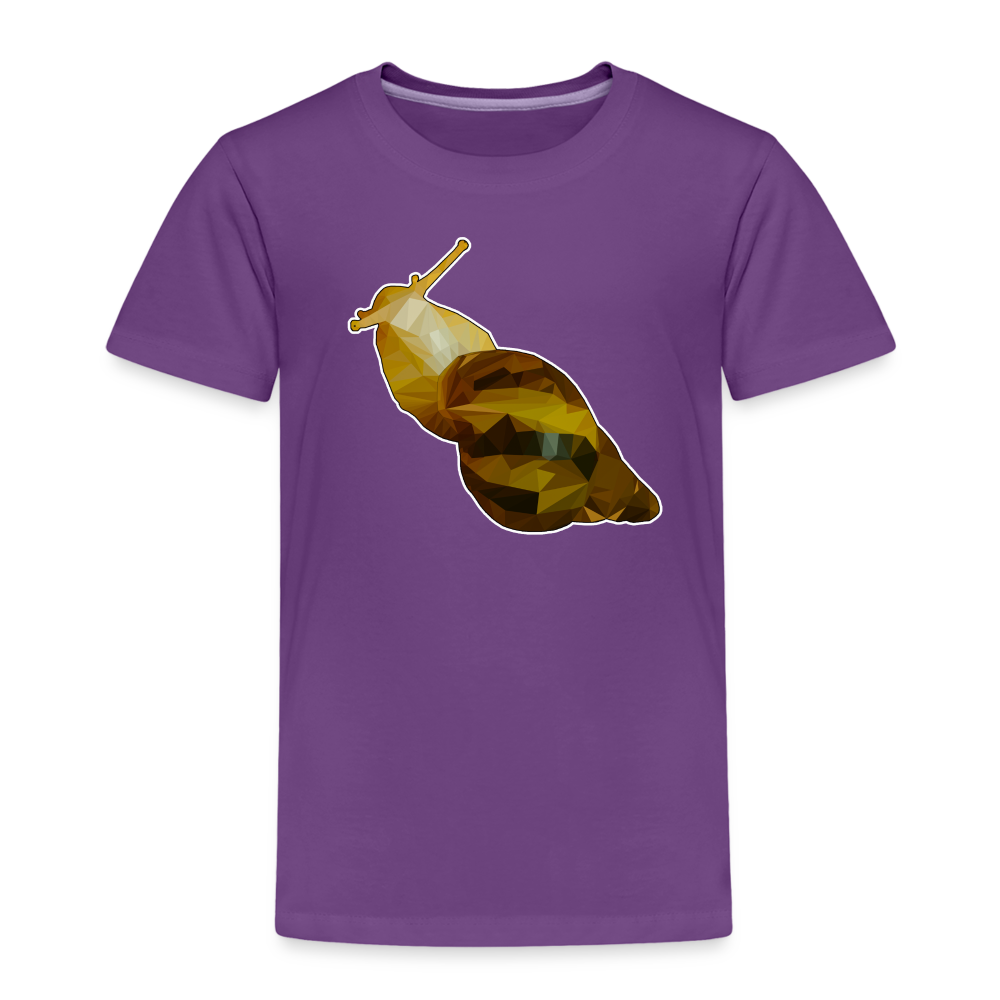 Kinder Basic T-Shirt Achatina reticulata Low Poly - Lila