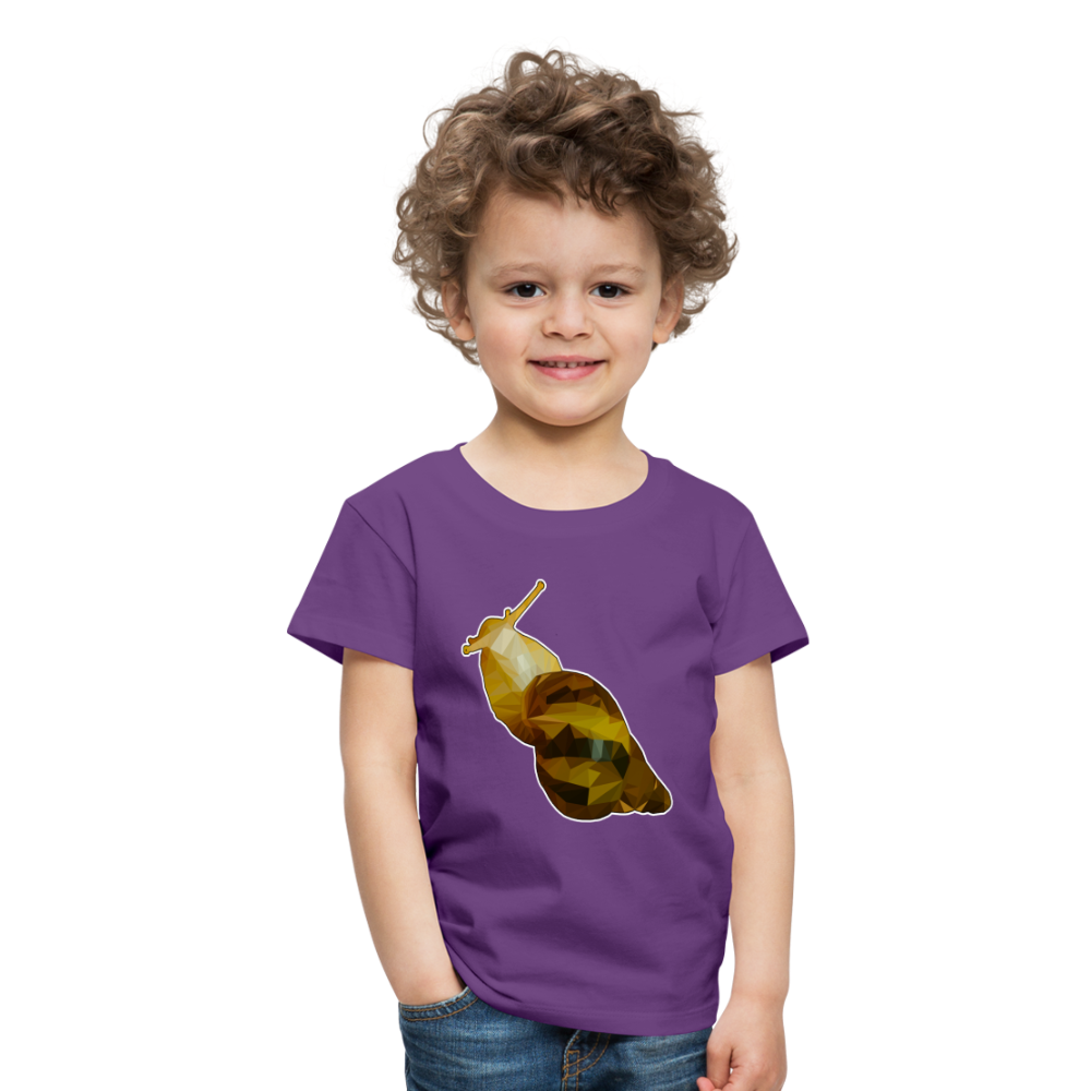 Kinder Basic T-Shirt Achatina reticulata Low Poly - Lila