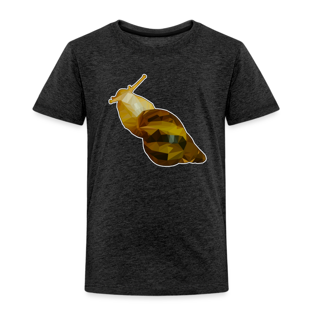 Kinder Basic T-Shirt Achatina reticulata Low Poly - Anthrazit