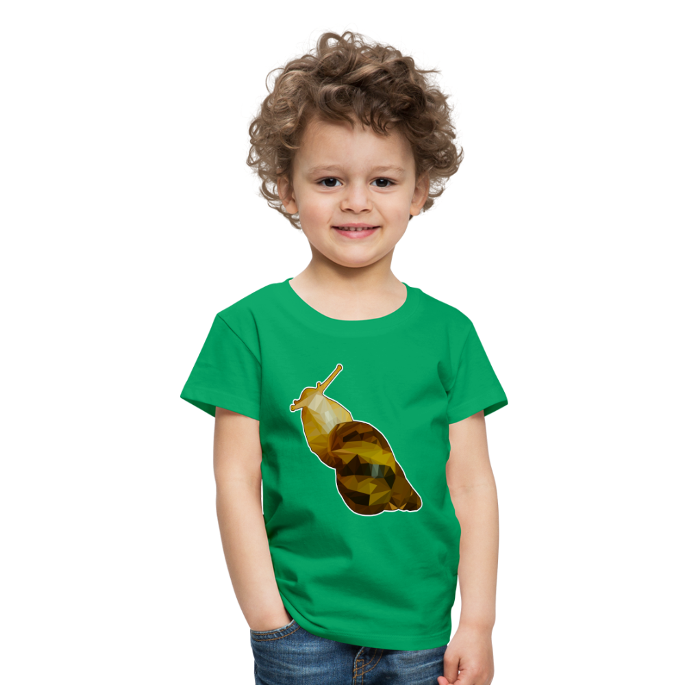 Kinder Basic T-Shirt Achatina reticulata Low Poly - Kelly Green