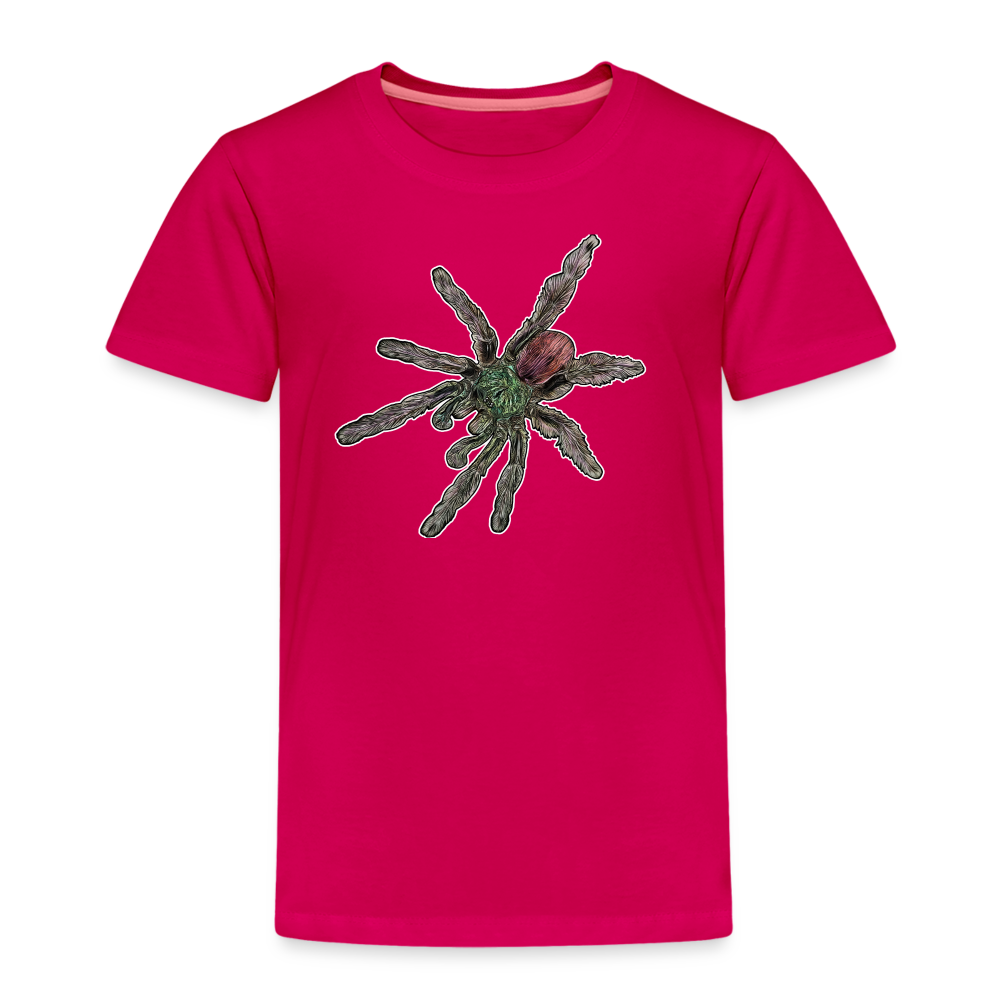 Kinder Basic T-Shirt Caribena versicolor - dunkles Pink