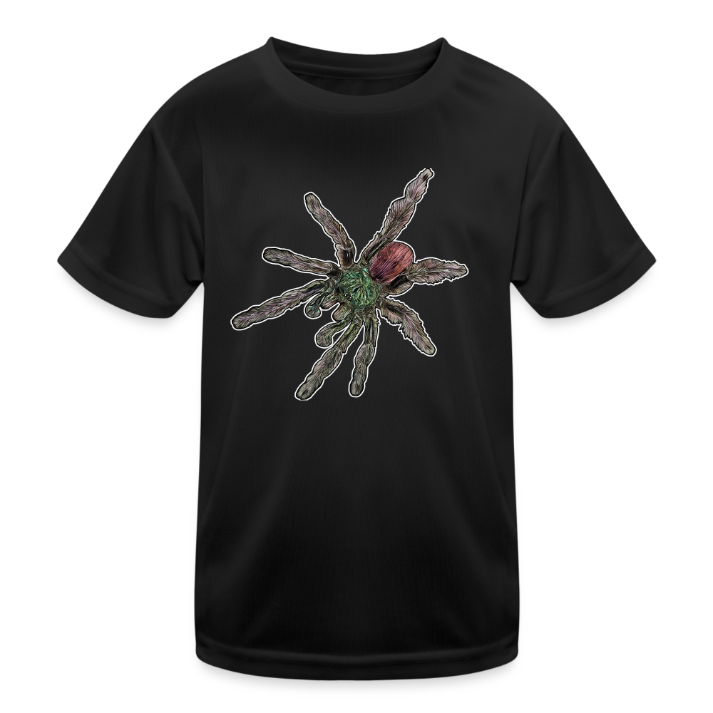 Kinder Funktions-T-Shirt Caribena versicolor - Schwarz