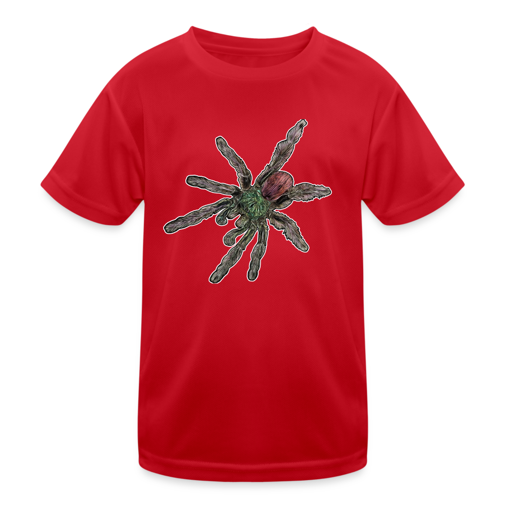 Kinder Funktions-T-Shirt Caribena versicolor - Rot
