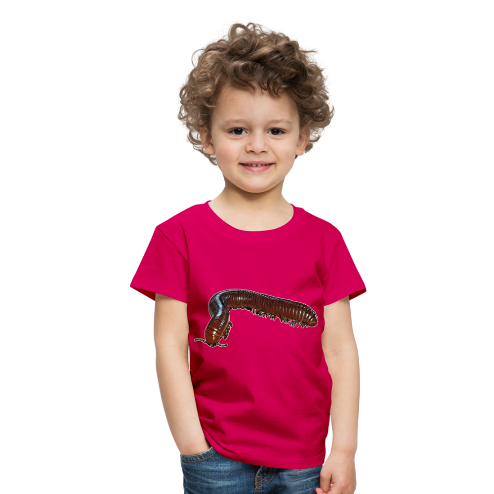 Kinder Basic T-Shirt Ophistreptus guineensis - dunkles Pink