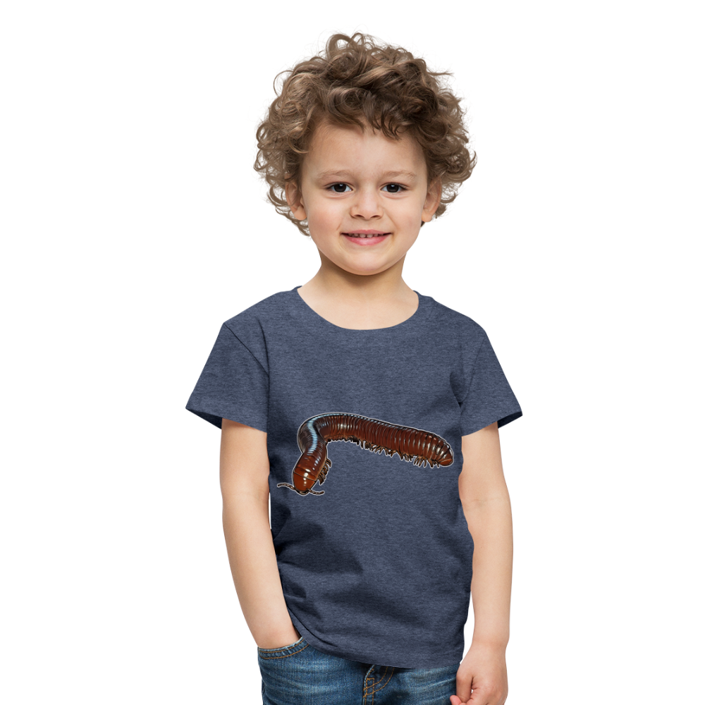 Kinder Basic T-Shirt Ophistreptus guineensis - Blau meliert