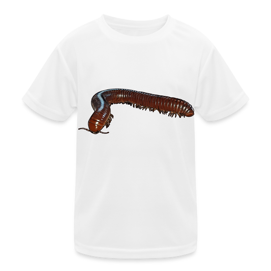 Kinder Funktions-T-Shirt Ophistreptus guineensis - weiß