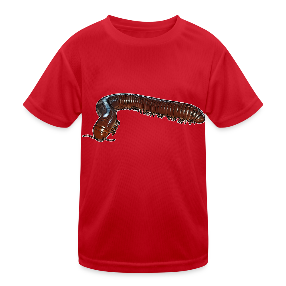 Kinder Funktions-T-Shirt Ophistreptus guineensis - Rot