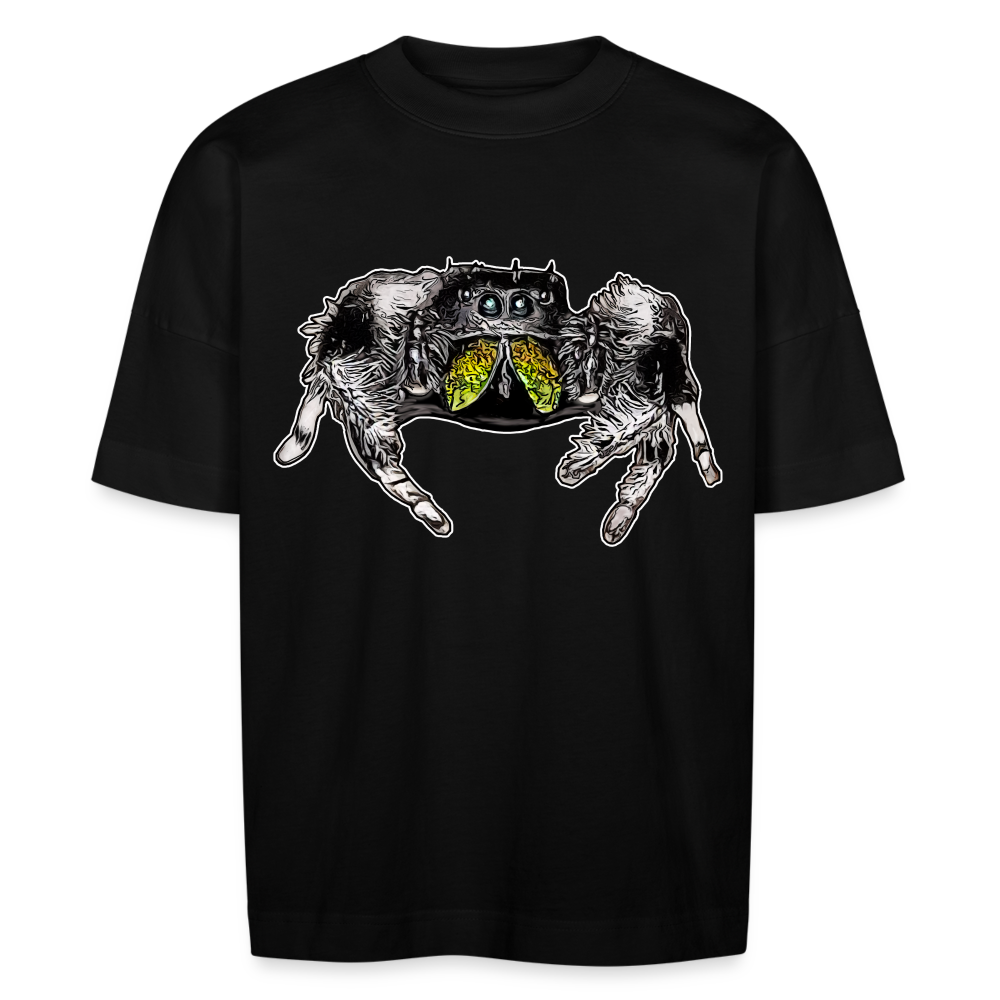 Unisex Stanley & Stella Oversize Bio-T-Shirt Phidippus regius Rastafari male - Schwarz