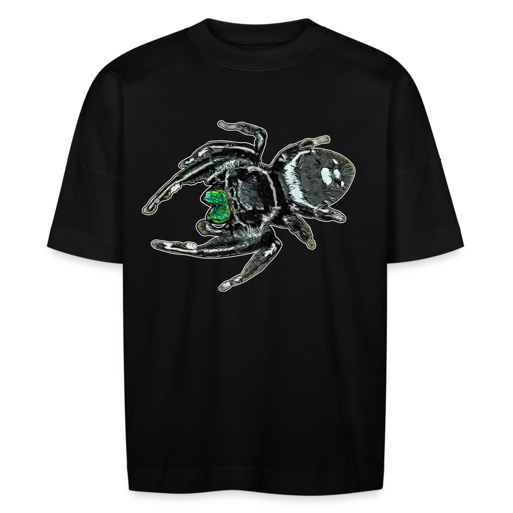 Unisex Stanley & Stella Oversize Bio-T-Shirt Phidippus regius White Bahamas male - Schwarz