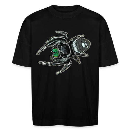 Unisex Stanley & Stella Oversize Bio-T-Shirt Phidippus regius White Bahamas male - Schwarz