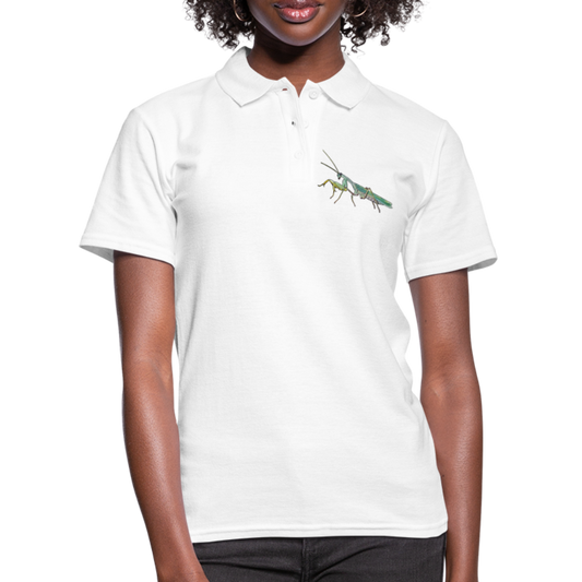 Frauen Polo Shirt Sphodromantis lineola male - weiß