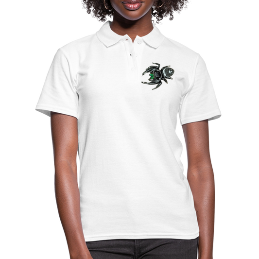 Frauen Polo Shirt Phidippus regius White Bahamas male - weiß