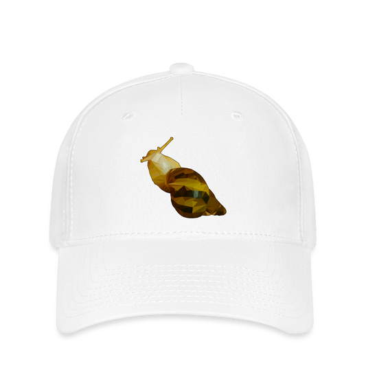 Flexfit Cap Achatina reticulata Low Poly - weiß