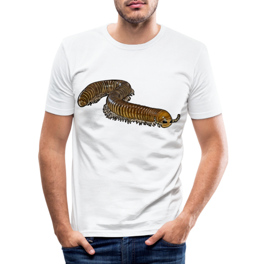 Männer Slim Fit T-Shirt Telodeinopus aoutii - weiß