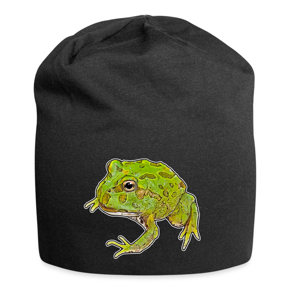 Jersey-Beanie Ceratophrys cranwelli Peppermint Blue - Schwarz