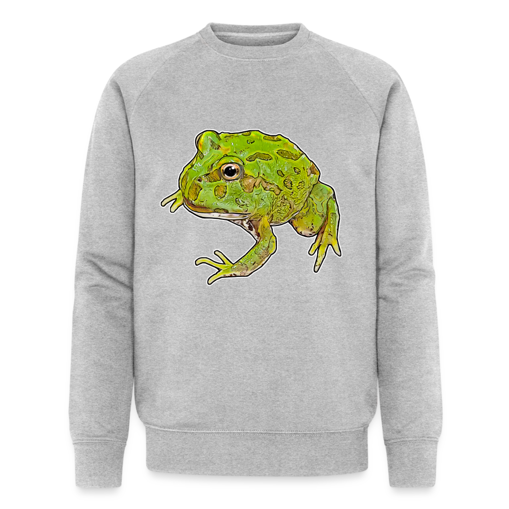 Männer Stanley & Stella Bio-Sweatshirt Ceratophrys cranwelli Peppermint Blue - Grau meliert