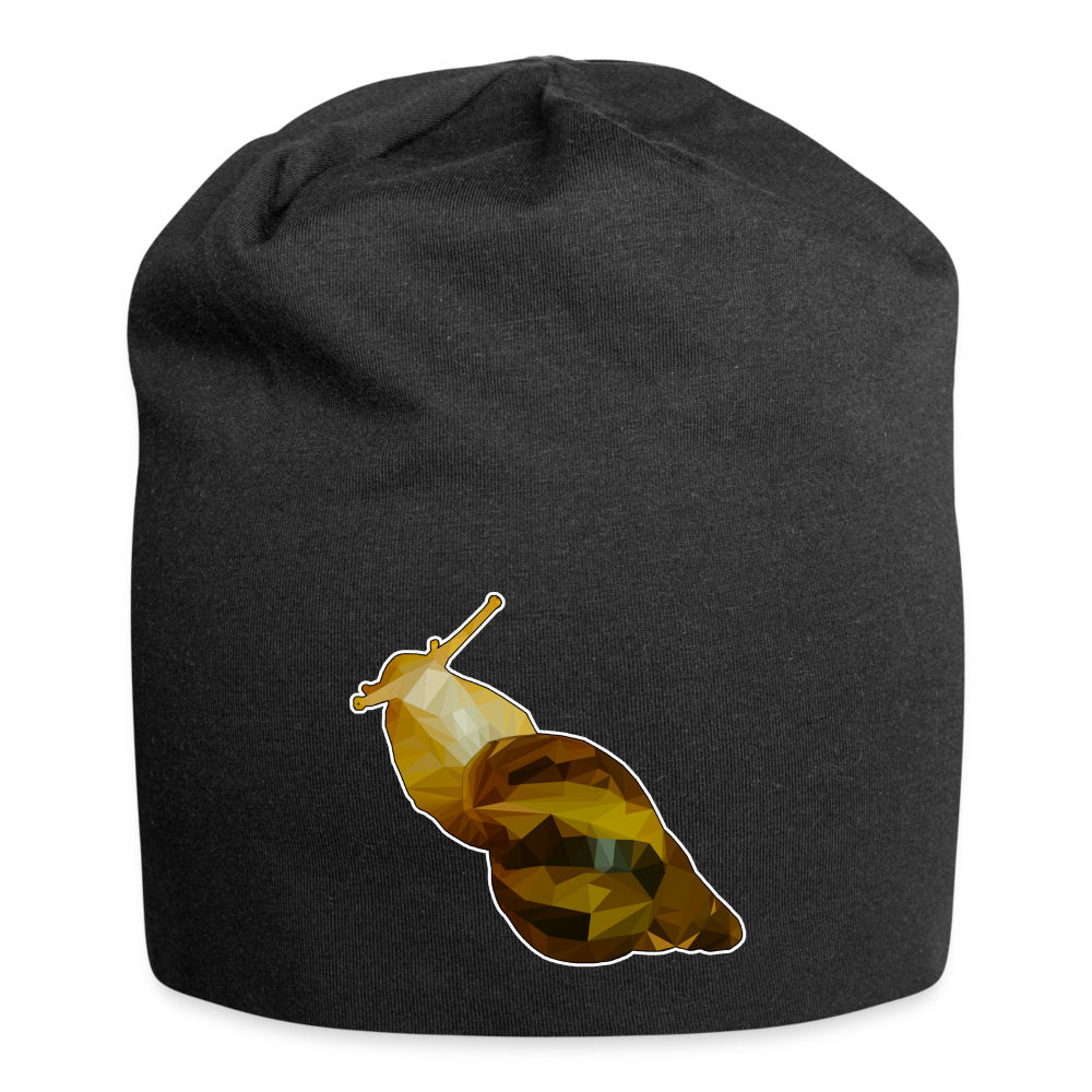 Jersey-Beanie Achatina reticulata Low Poly - Schwarz