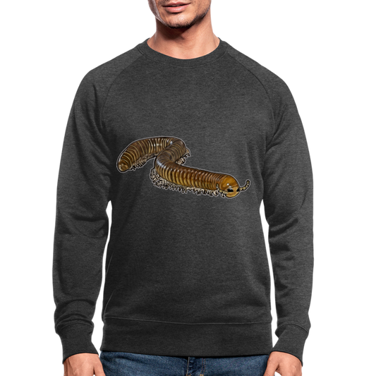 Männer Stanley & Stella Bio-Sweatshirt Telodeinopus aoutii - Dunkelgrau meliert