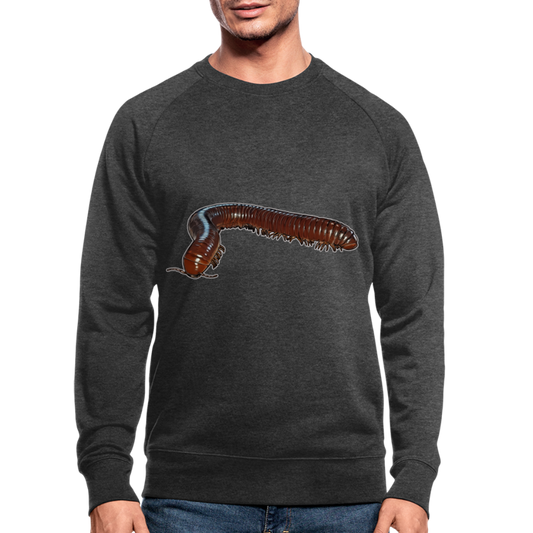 Männer Stanley & Stella Bio-Sweatshirt Ophistreptus guineensis - Dunkelgrau meliert