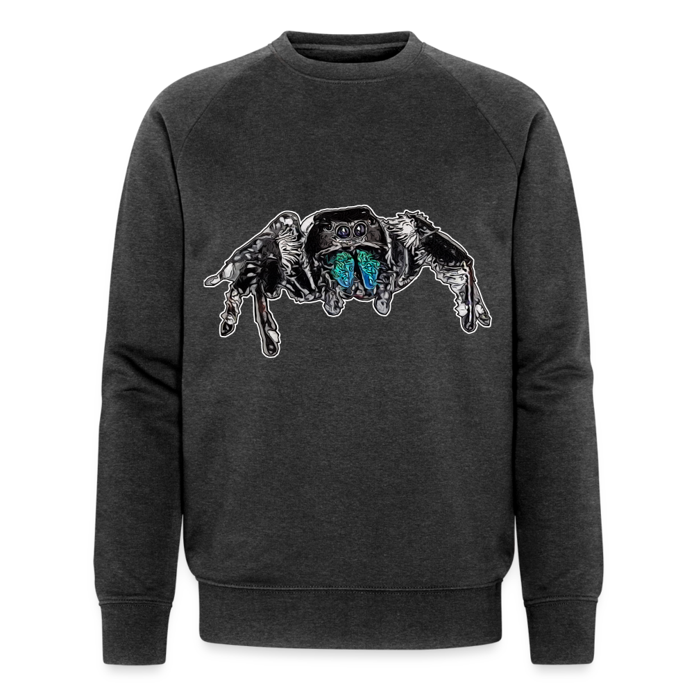 Männer Stanley & Stella Bio-Sweatshirt Phidippus regius Everglades male - Dunkelgrau meliert