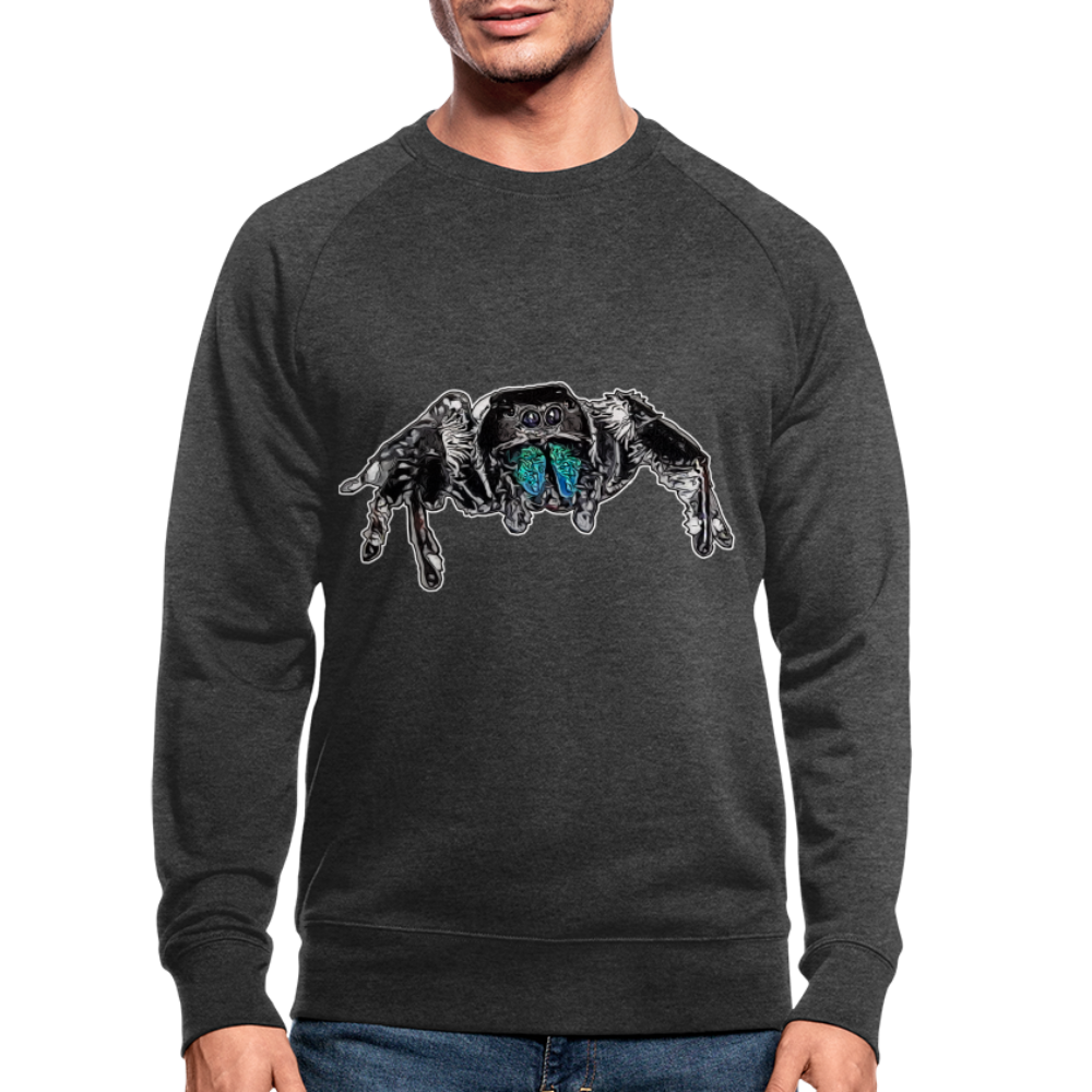 Männer Stanley & Stella Bio-Sweatshirt Phidippus regius Everglades male - Dunkelgrau meliert
