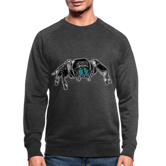 Männer Stanley & Stella Bio-Sweatshirt Phidippus regius Everglades male - Dunkelgrau meliert