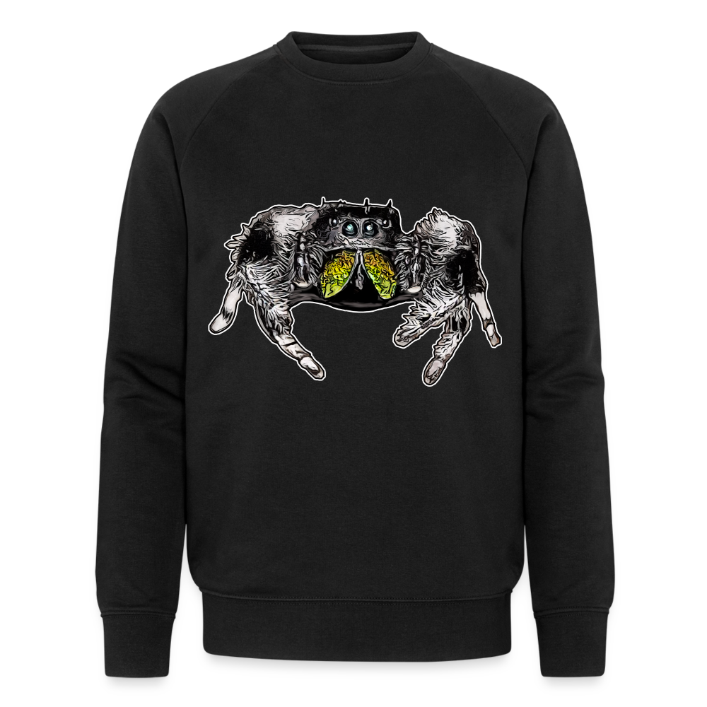 Männer Stanley & Stella Bio-Sweatshirt Phidippus regius Rastafari male - Schwarz