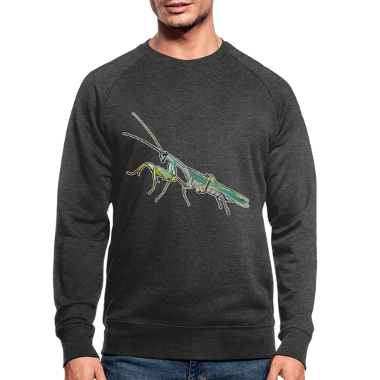 Männer Stanley & Stella Bio-Sweatshirt Sphodromantis lineola male - Dunkelgrau meliert