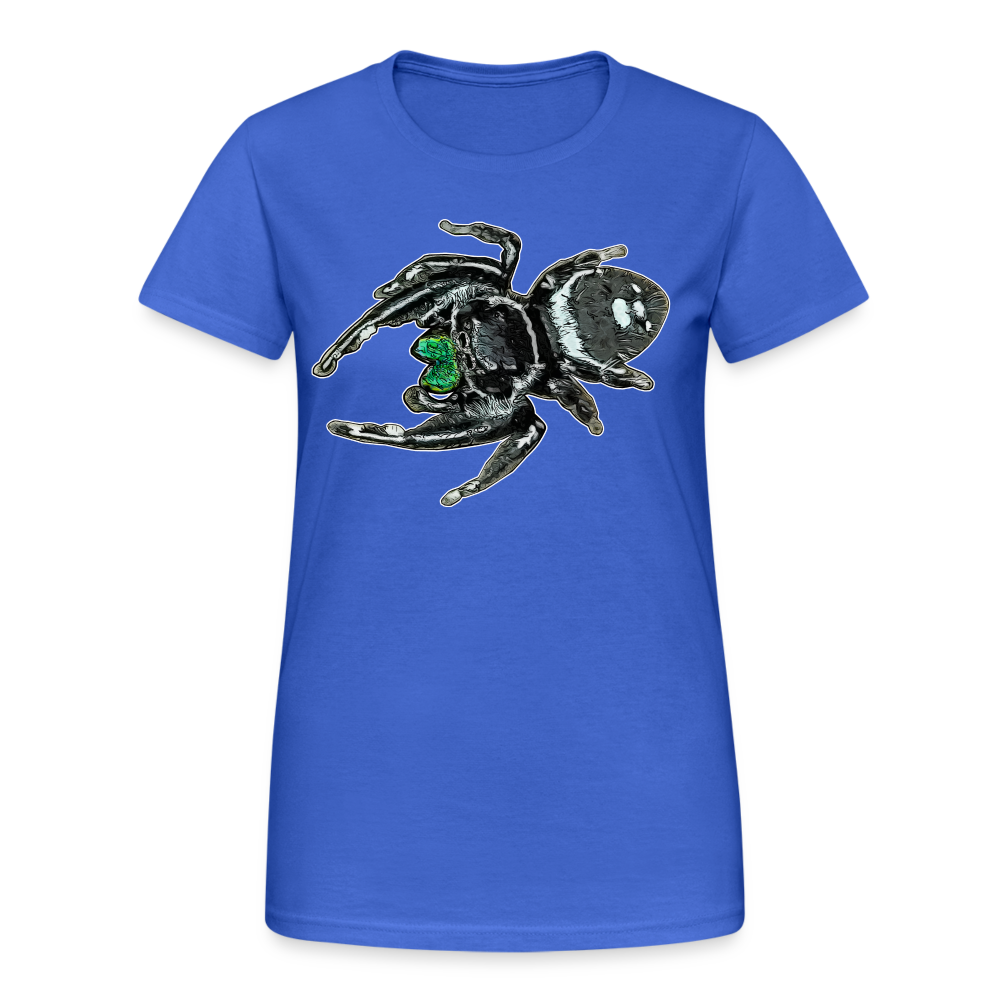 Frauen Gildan Heavy T-Shirt Phidippus regius White Bahamas male - Königsblau